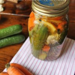 Easy Homemade Orange Pickled Vegetables