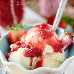 Easy Homemade Strawberry Ice Cream Topping