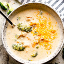 Easy Instant Pot Broccoli Cheese Soup with Chicken