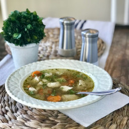 Easy Instant Pot Chicken Soup (Low Carb and Keto)