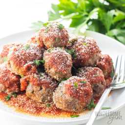 Easy Keto Low Carb Meatballs Recipe - Italian Style