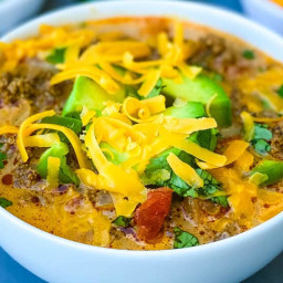Easy Low-Carb Keto Taco Soup + VIDEO
