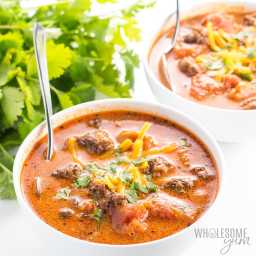 Easy Low Carb Taco Soup Recipe with Ranch Dressing - 5 Ingredients