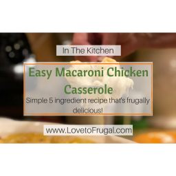 Easy Macaroni Chicken Casserole