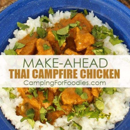 Easy Make-Ahead Dutch Oven Thai Campfire Chicken Recipe
