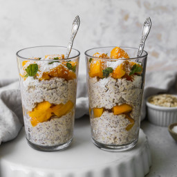 Easy Mango Overnight Oats With Chia Seeds