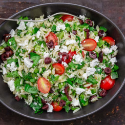 Easy Mediterranean Orzo Salad