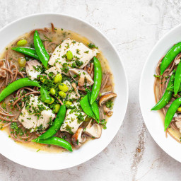 Easy Miso Fish Soup with Soba {For Two!}
