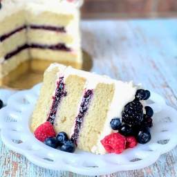 Easy Mixed Berry Cake Filling with Frozen Berries