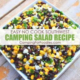 Easy No Cook Healthy Southwest Camping Salad Recipe Make Ahead For Camping 