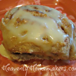 Easy No-Knead Whole Wheat Cinnamon Rolls For the Freezer ~ With Honey'd Ora
