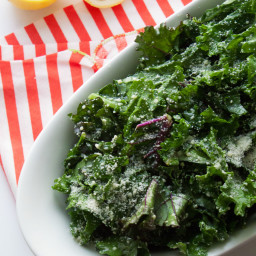 Easy No-Massage Kale Caesar Salad