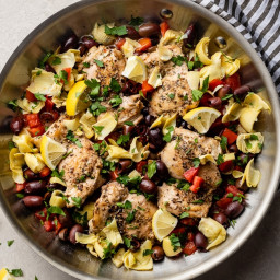 Easy One Pan Greek Chicken with Olives