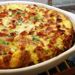 Easy Overnight Western Ham, Egg, and Cheese Casserole