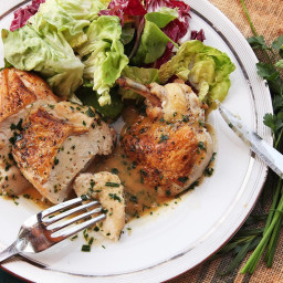 Easy Pan-Roasted Chicken Breasts With White Wine and Fines Herbes Pan Sauce