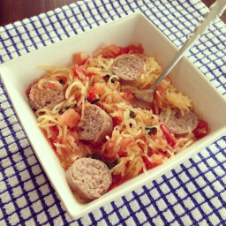 Easy Peasy Tomato Basil Spaghetti Squash