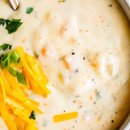 Easy Potato Soup Recipe (30 Minutes!) from The Food Charlatan