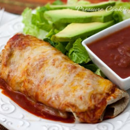 Easy Pressure Cooker (Instant Pot) Chile Colorado Smothered Burrito