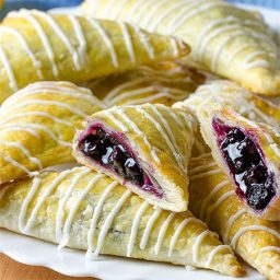 Easy Puff Pastry Blueberry Turnovers Recipe