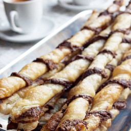 Easy Puff Pastry Nutella Twists