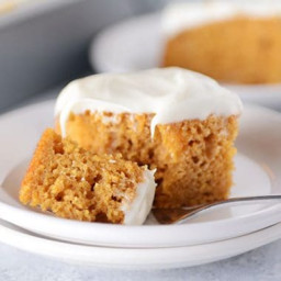 Easy Pumpkin Bars with Whipped Cream Cheese Frosting