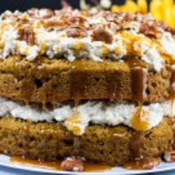 Easy Pumpkin Cake with Cream Cheese Filling