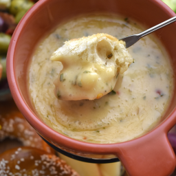 Easy, Quick Garlic Herb Triple Creme Fondue Sauced Up! Foods
