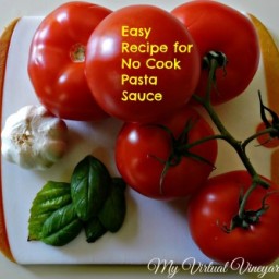 Easy Recipe for No Cook Tomato Sauce