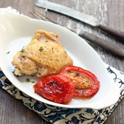 Easy Roasted Chicken and Tomatoes – Low Carb and Gluten Free