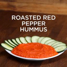 Easy Roasted Red Pepper Hummus Recipe by Tasty