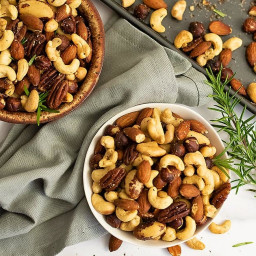 Easy Rosemary Savory Spiced Nuts