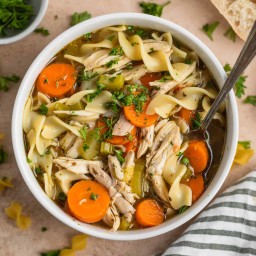 Easy Rotisserie Chicken Noodle Soup