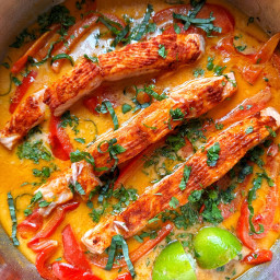 Easy Salmon Coconut Curry
