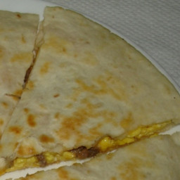 Easy Sausage Egg and Cheese Breakfast Quesadilla