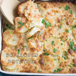 Easy Scalloped Potatoes with Boursin Cheese