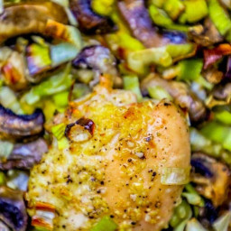 Easy Sheet Pan Oven Roasted Chicken and Leeks Recipe