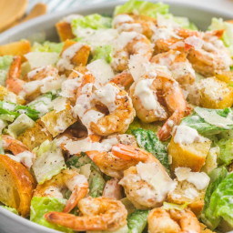 Easy Shrimp Caesar Salad