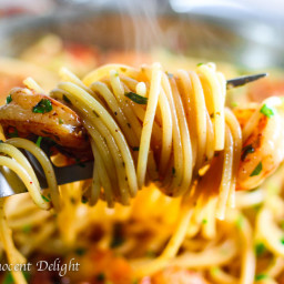 Easy Shrimp Scampi Spaghetti