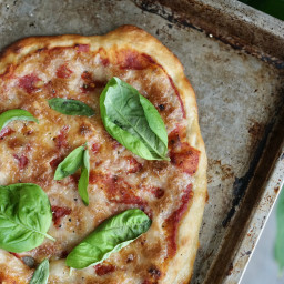Easy Single Serving Vegan Margherita Pizza