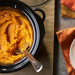 Easy Slow Cooker Mashed Sweet Potatoes