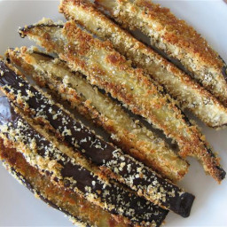 Easy, Snackable Oven-Fried Eggplant Sticks
