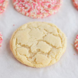 Easy Soft and Chewy Sugar Cookies {No Rolling or Cutting Out!}