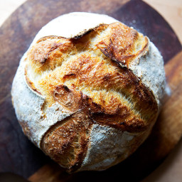 Easy Sourdough Bread (Whole Wheat-ish)