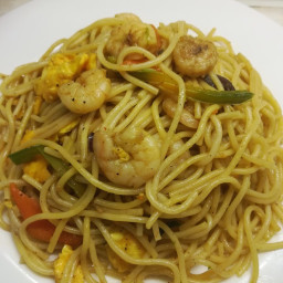 Easy Spaghetti Recipe With Shrimp |Benazer's kitchen