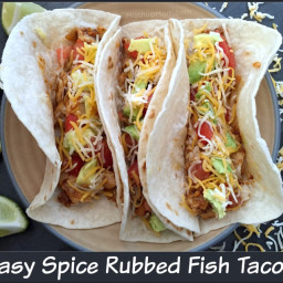 Easy Spice Rubbed Fish Tacos