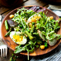 Easy Spring Salad w/ Lemon Vinaigrette- Oh Sweet Basil