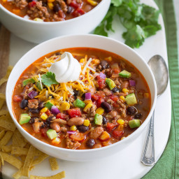 Easy Taco Soup Recipe {Best Ever!}