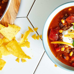 Easy Taco Soup with Ground Beef