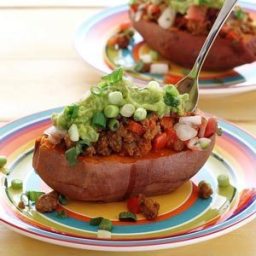 Easy Taco-Topped Sweet Potato