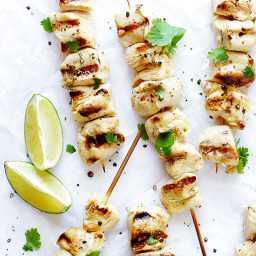 Easy Tequila Lime Chicken Kabobs